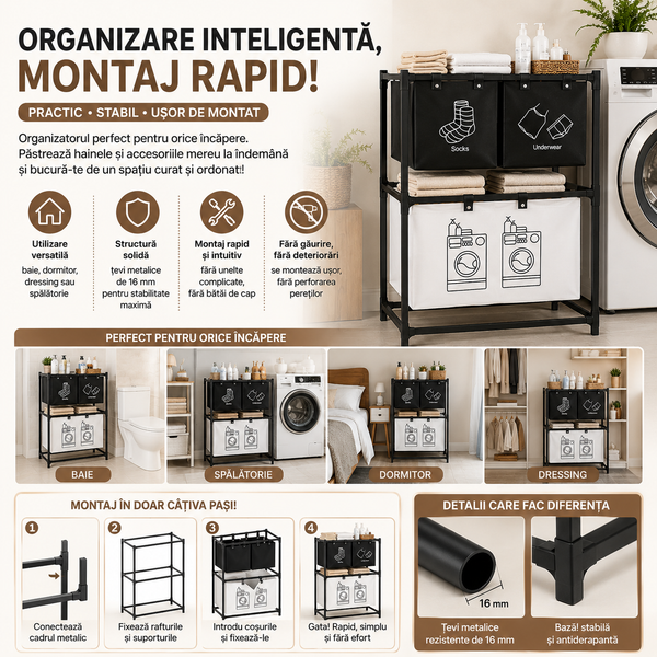 Dulap Depozitare Rufe Dual