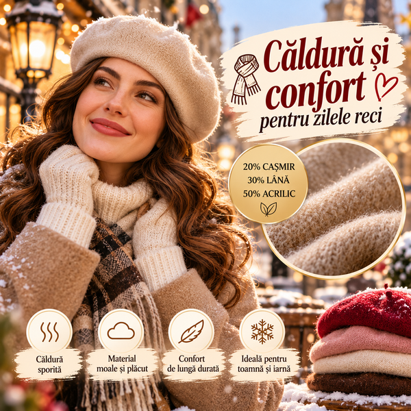 Beretă Moale din Cașmir